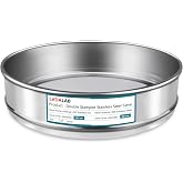 7.9" (20cm) 304 Stainless Steel Lab Sieve, 70 Mesh (0.25mm) Screen Sifter | 304 SS, &empty;7.9", Fine Grade, Stamped Frame, 70 Mesh(0.25mm) Stackable Screen Mesh Sifter for Sand, Grain and Soil Analysis