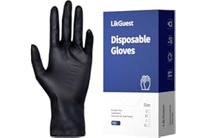 Nitrile Disposable Gloves, Latex-Free & Powder-Free, Ideal for Cleaning, Food Prep and Household Use