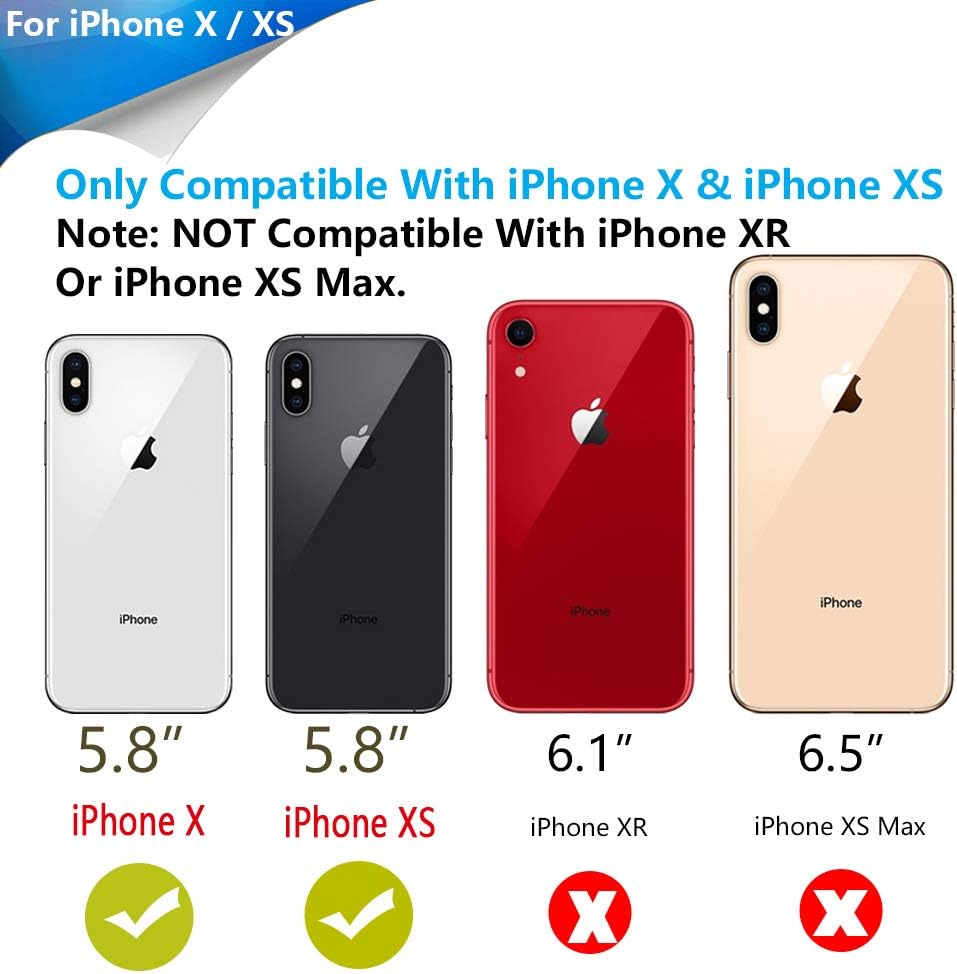 RUNSY Battery Case Compatible with iPhone X/XS, 5000mAh Rechargeable Extended Battery Charging Charger Case - Image 3