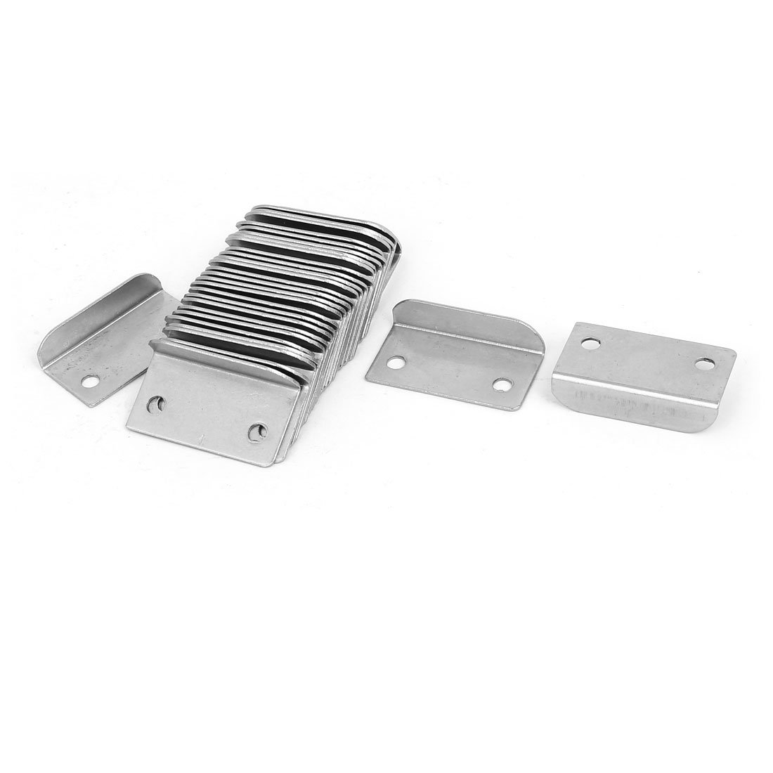 Sourcingmap Home Office Cabinet Drawer 39mm Length Metal Lock Strike Plates 30PCS