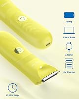 VIKICON Pubic Hair Trimmer Men Women Body Groomer Detachable Ceramic Blade view 2