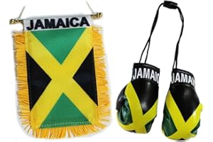 Flagline Jamaica - Mini Boxing Glove and Window Hanger Combo
