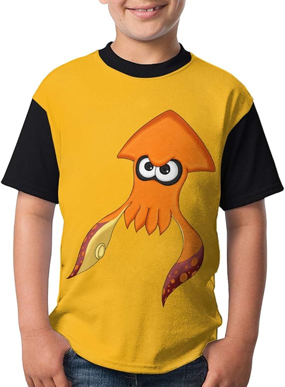 Amazon Co Jp 夏季 スプラトゥーン3 子供服 Tシャツ キッズ 柔らかい 半袖 男の子 女の子 イベント 服 薄手 通気性 アニメ かわいい プリント Tシャツ 服 ファッション小物