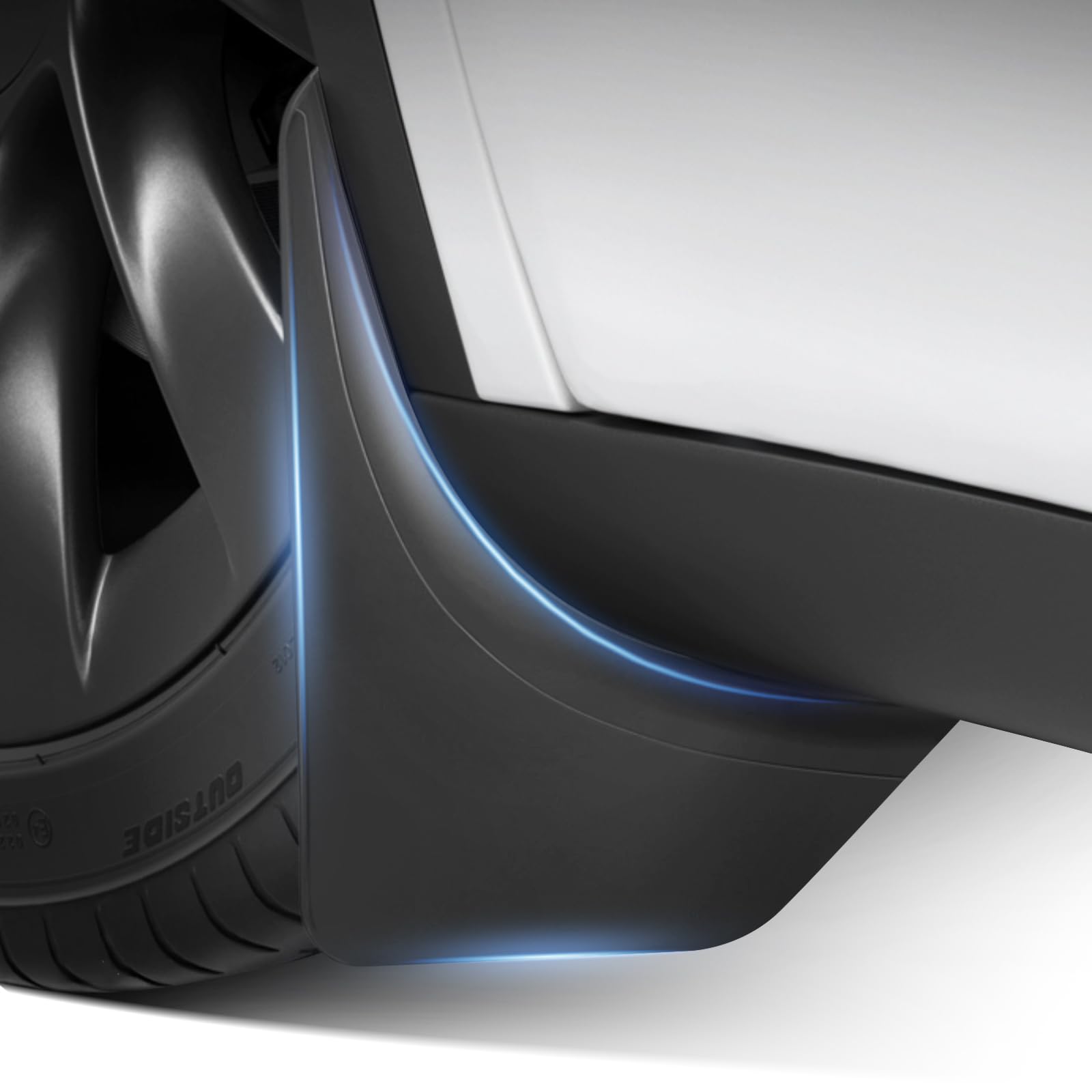Photo 1 of VMHFD 2025 Tesla New Model Y Juniper Accessories - Mud Flaps [No Drilling Required] All-Weather Mud Guard Body Kits for Model Y Juniper 2025-2026, Black (Set of 4)