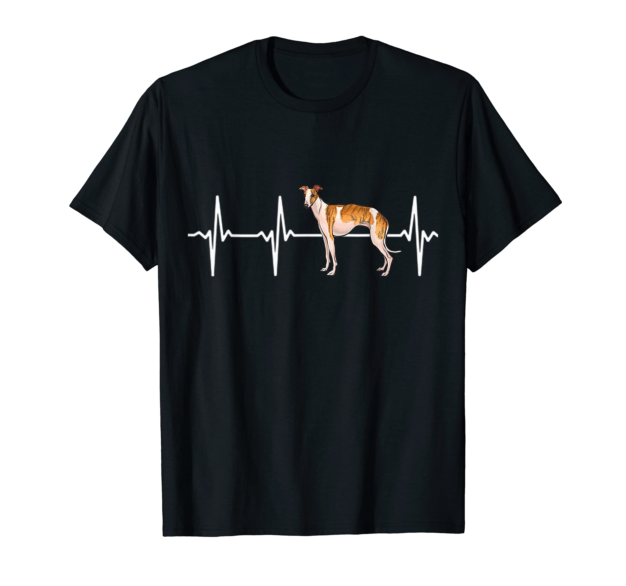 Whippet Heartbeat Love My Dog T-Shirt