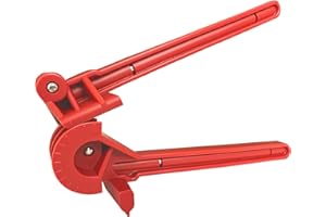 TUBPRO Tubing Bender, Tube Bender, 3/16”, 1/4", 5/16", 3/8" 4-IN-1 brake line Bender Tool for Copper, Brass, Aluminum and Thin Steel Fuel Line Pipe, Bends 0-180°