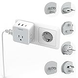 TESSAN Universal Travel Adapter Kit, International