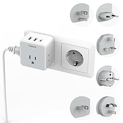 TESSAN Universal Travel Adapter Kit, International