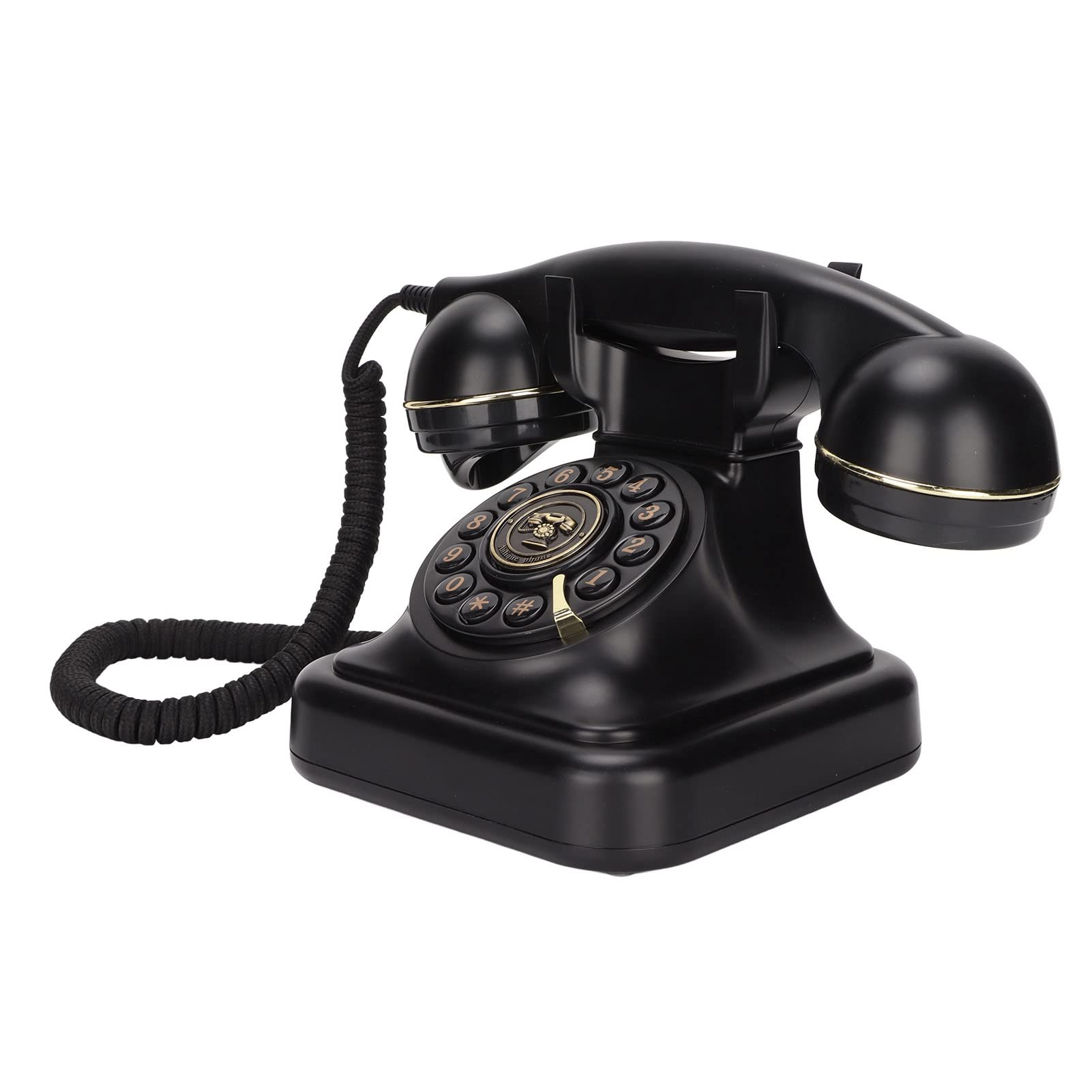 Antique Telephone, Elegant Fashion European Retro Phone for Home Office Cafe Bar Decoration Fixed Digital Vintage Phone Classic European Retro Landline