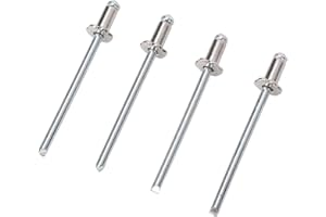 Premium Stainless Steel Rosette Rivets – 4-Pack Decorative Rivets for Automotive Trim, VIN & Interior Panels – -, Easy Instal