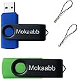 2-Pack 8GB USB Flash Drives - Metal Swivel Thumb Drives With 3 Year Warranty