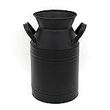 CVHOMEDECO. Farmhouse Galvanized Metal Milk