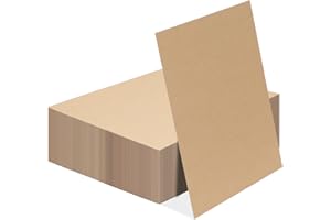 Calenzana 50 Pack 11x14 Inch Brown Corrugated Cardboard Sheets Flat Cardboard Sheets for Packing Mailing Divider and DIY Crafts