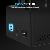 Sabrent Dual HDD Docking Station 2 Bay SATA SSD HDD Cloner USB 3.2 5Gbps EC-HD2B view 5
