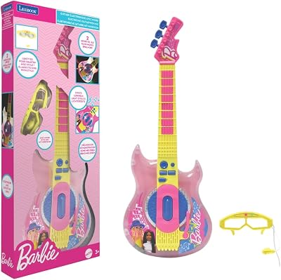 Lexibook Barbie Electronic Guitar with Microphone and Glasses 2 Modes
