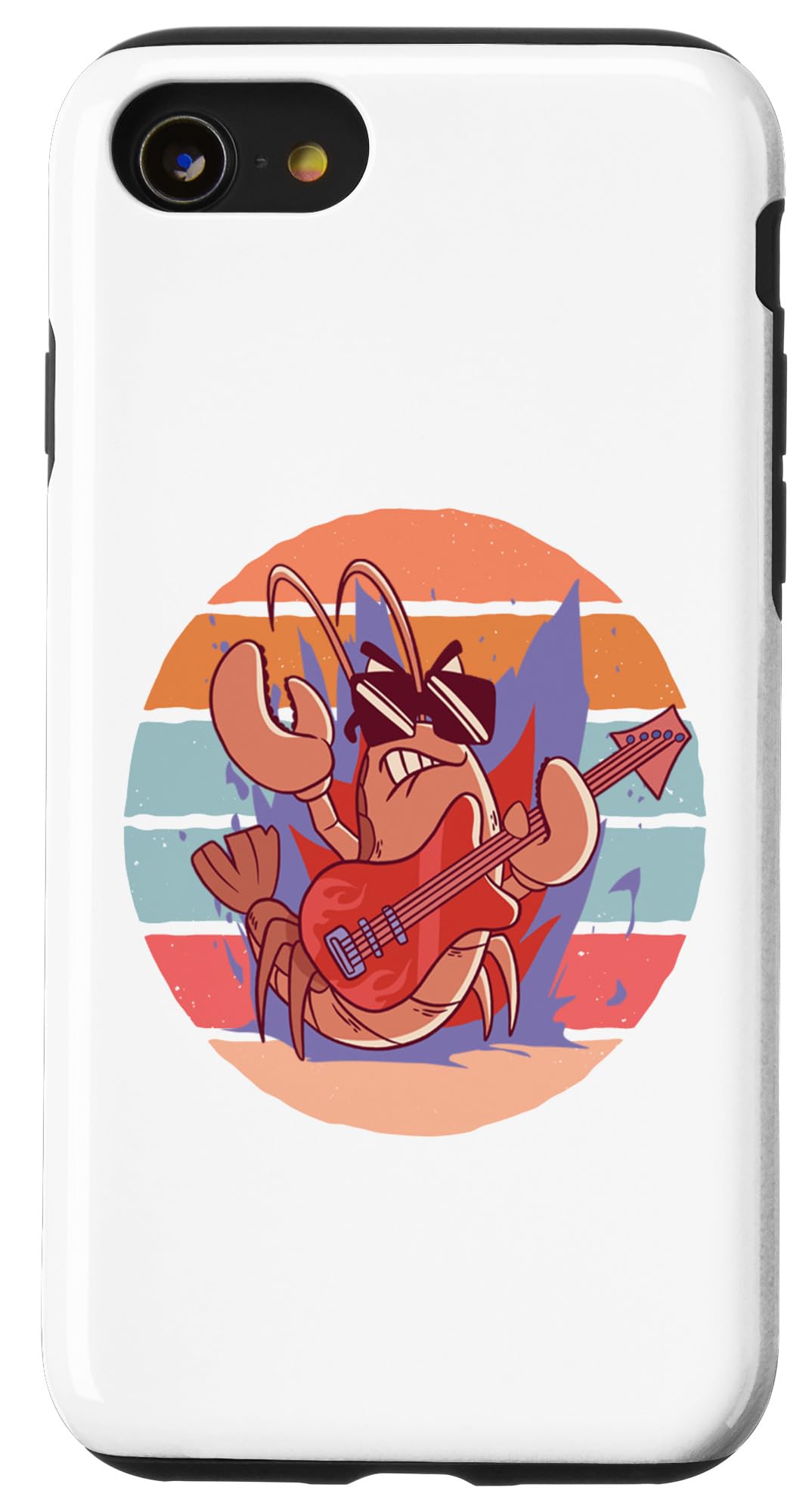 Rock Lobster Music Lover Musical Lobster Guitar Playing Case for iPhone SE (2020) / 7/8