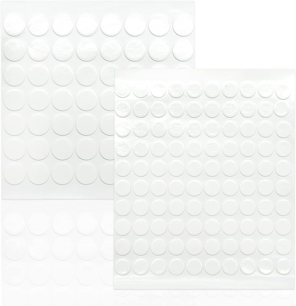 SZXMDKH 156pc Double Sided Clear Putty Dots 10mm 15mm Removable Waterproof No