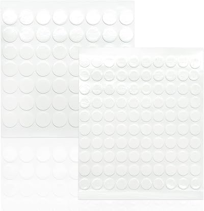 SZXMDKH 156pc Double Sided Clear Putty Dots 10mm 15mm Removable Waterproof No