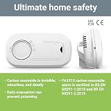 Fireangel FA3313 Carbon Monoxide Alarm 10 Year Sensor Life 2 Pack White view 3
