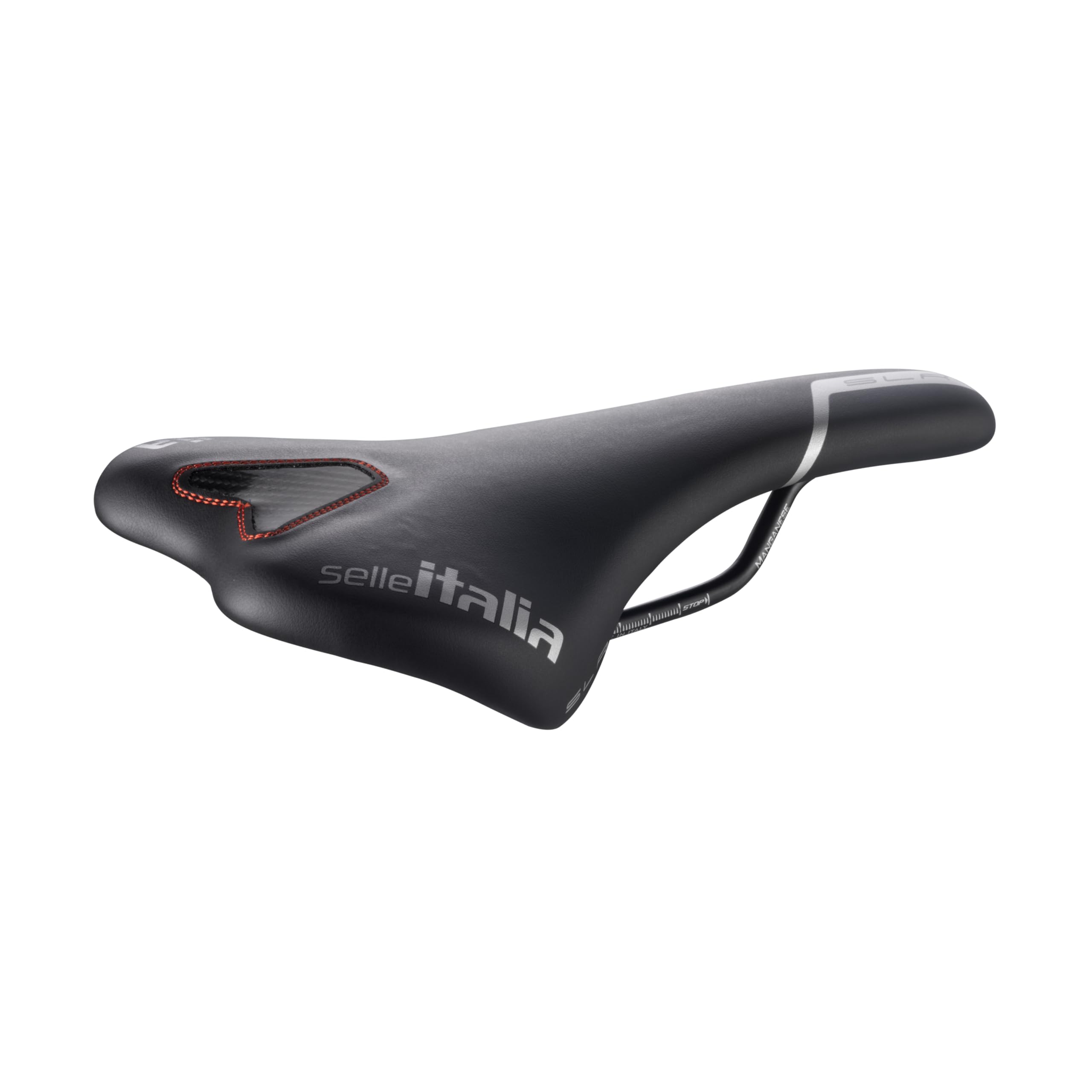Selle Italia 20I041A007AHC001 Slr TM Manganese Bike Saddle, Black, Size S1