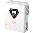VEVOR Hybrid Solar Inverter, 3500W, All in One Pure Sine Wave Power Inverter Charger, 24V DC to 220/230V AC, with Built-in 100A MPPT Solar Controller, for Off-Grid System Lead Acid Lithium Battery