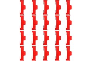 skrnrhrery Servo Cable Clip Lock, 20pcs Servo Extension Cable Safety Connector Clips Lead Wire Lock, for Rc Servo Expansion Cable Or Servo Y Adapter Cable, Jr Servo Cable Kit. (red)