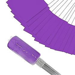 Zozen 100Pack Purple Marking Flags, Writable
