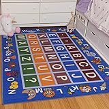Ottomanson jenny collection educational rugs, JNA370036-3X5, Blue