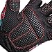 Contraband Pink Label 5237 Womens Designer Workout Gloves | Sugar Skull Print w/Grip-Lock™ Padding (Red, Medium)