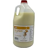 ZippySweets - 1 Gallon Pina Colada Slushie Syrup, 5:1 Concentrate with Bonus Mixing Guide for Slushie Machine, Ideal for Home