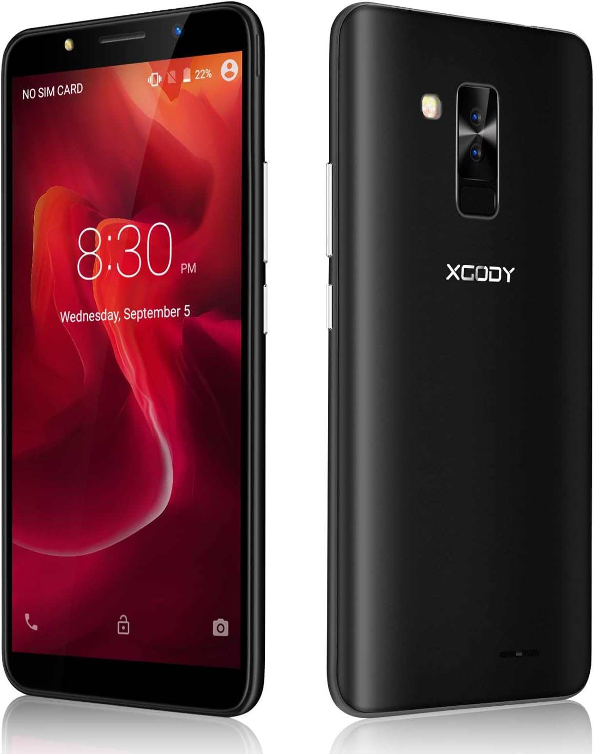 Xgody SIM Free Mobile Phones, Y26 Android GO 8.1, Dual SIM ...