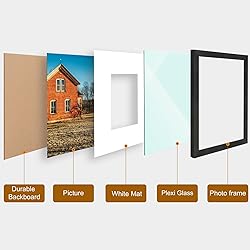 Golden State Art, 11x14 Picture Frame Set of 4