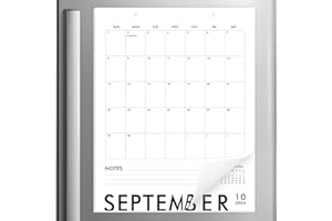 MAKAPLAN Vertical Black & White Magnetic Calendar for Fridge 2024-2025, 13.5x11 Inches 18-Month Minimalistic Fridge Calendar Magnet for Modern Office & Home Interiors, Jul 24 - Dec 25