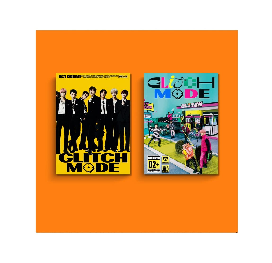 Dreamus NCT DREAM - Glitch Mode [Photobook ver. / Cover Random] (Vol.2) Album+Extra Photocards Set, 210 x 285 x 12mm (SMK1376)