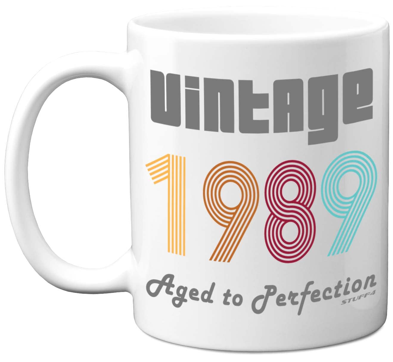 Stuff4 37th Birthday Gifts for Men Women - 1989 Vintage Coffee Mug, 11oz Ceramic Dishwasher Safe Mugs, Best Friend for Birthday or Christmas, Funny 37th Gifts Him Her