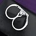 Mytys Love Forever Cubic Zirconia 2 Finger Ring Fashion Cocktail Statement Wedding Silver Ring