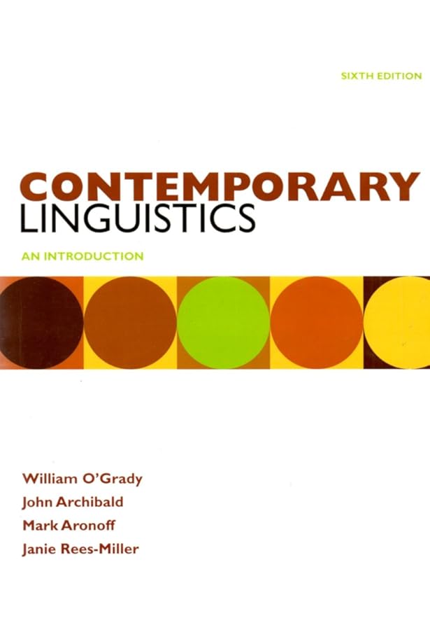 Amazon.com: Contemporary Linguistics: An Introduction