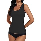 YYA Basic Tank Tops for Women, Thermal Vest Warm Tank-Top Sleeveless Camisole Lingerie, S-XL