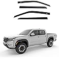 Auto Ventshade [AVS] In-Channel Rain Guards for 2016 - 2024 Nissan Titan XD; 2017 - 2024 Nissan Titan Crew Cab | Window Vent Visors, 4 pcs. - Smoke | 194977