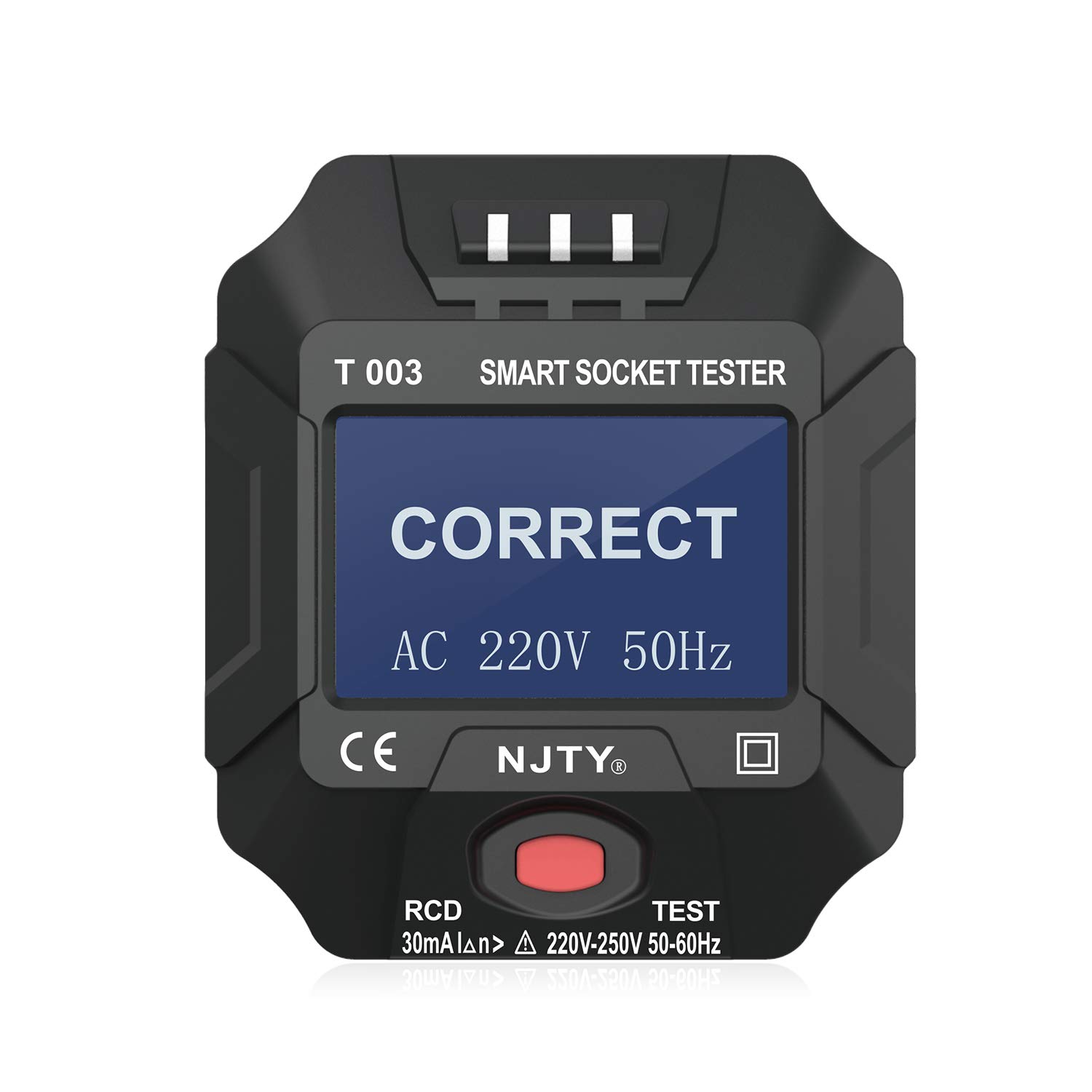 220250V UK Plug Socket Outlet Tester Smart Socket Tester Digital