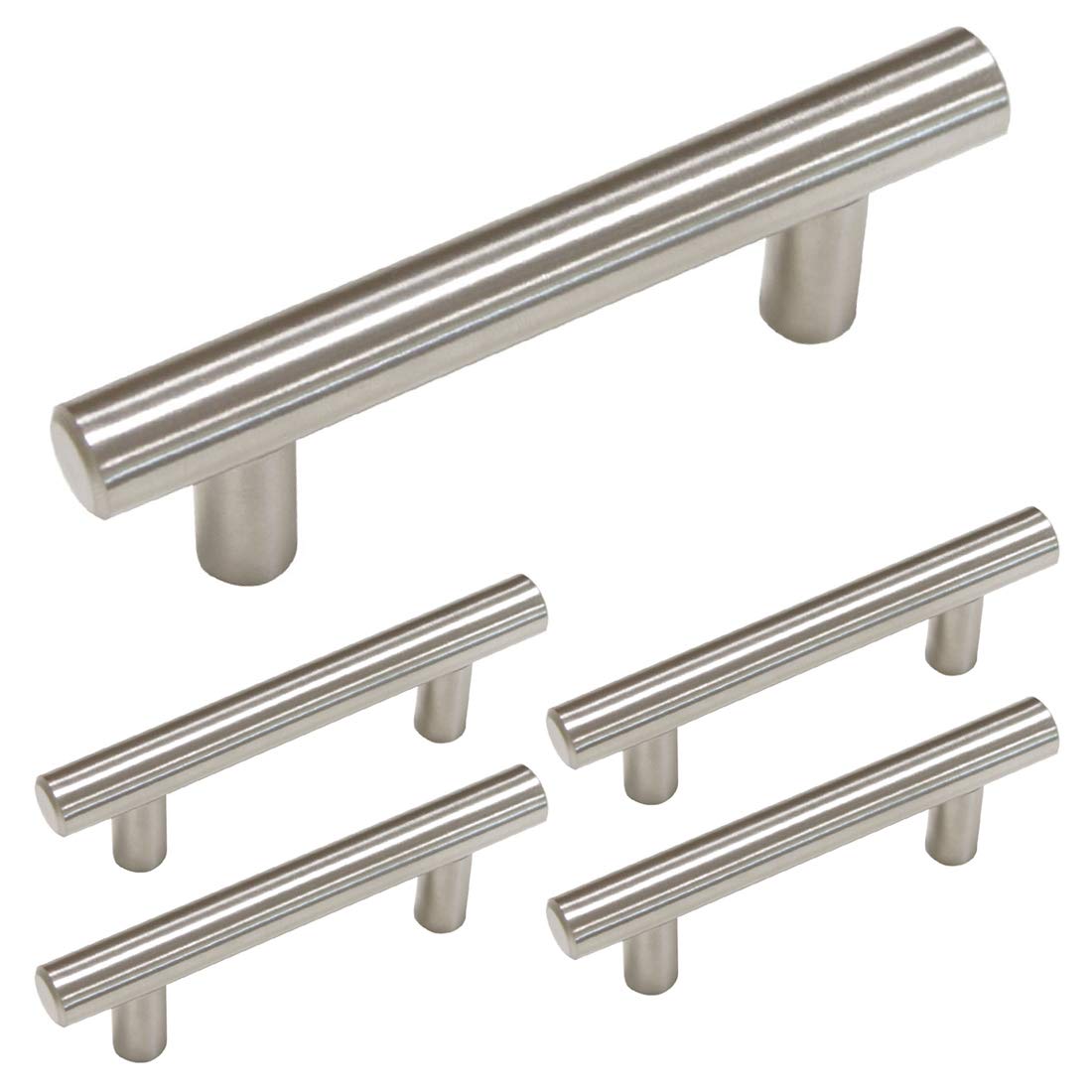 Best 3 inch bar pull satin nickel cabinet handles
