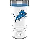 Tervis Traveler NFL Detroit Lions - Arctic Triple Insulated Tumbler Travel Cup Keeps Drinks Cold & Hot, 20oz, Stainless Steel