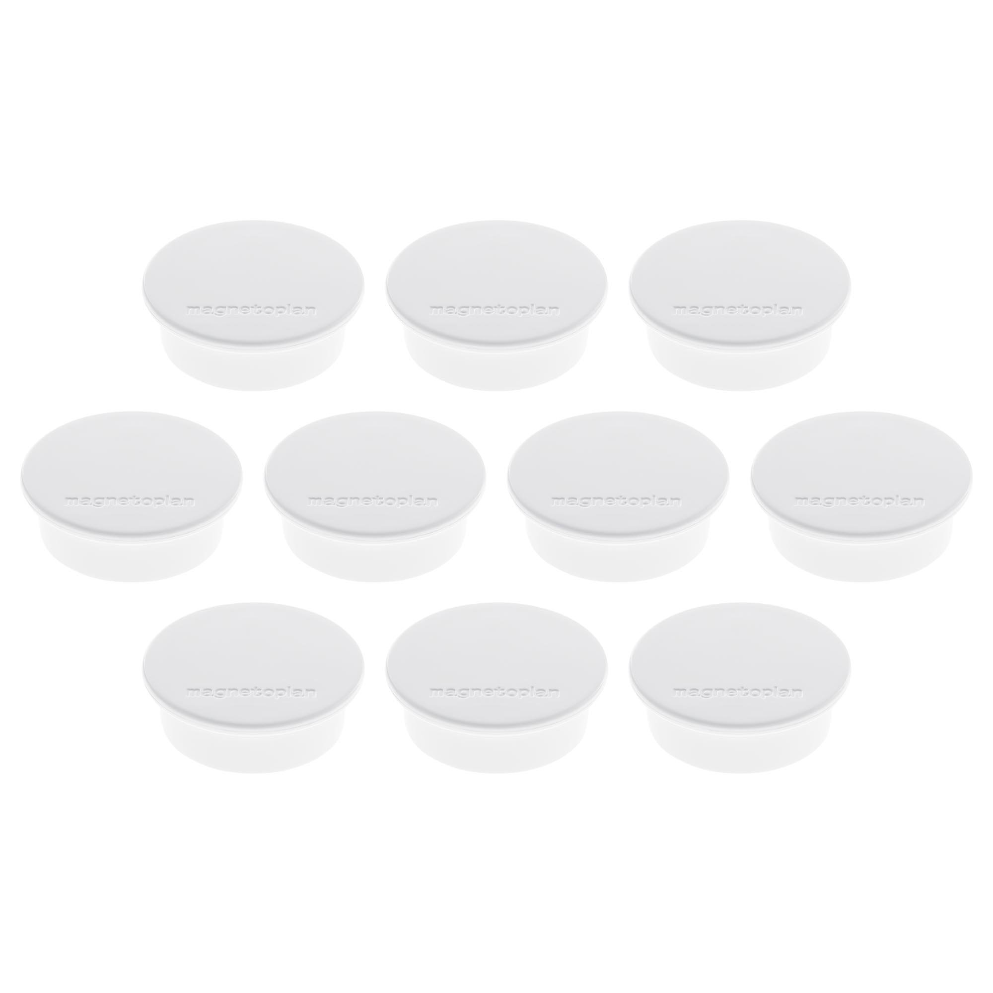 Magnetoplan Colour Magnet Holder 40 mm 10 Items White