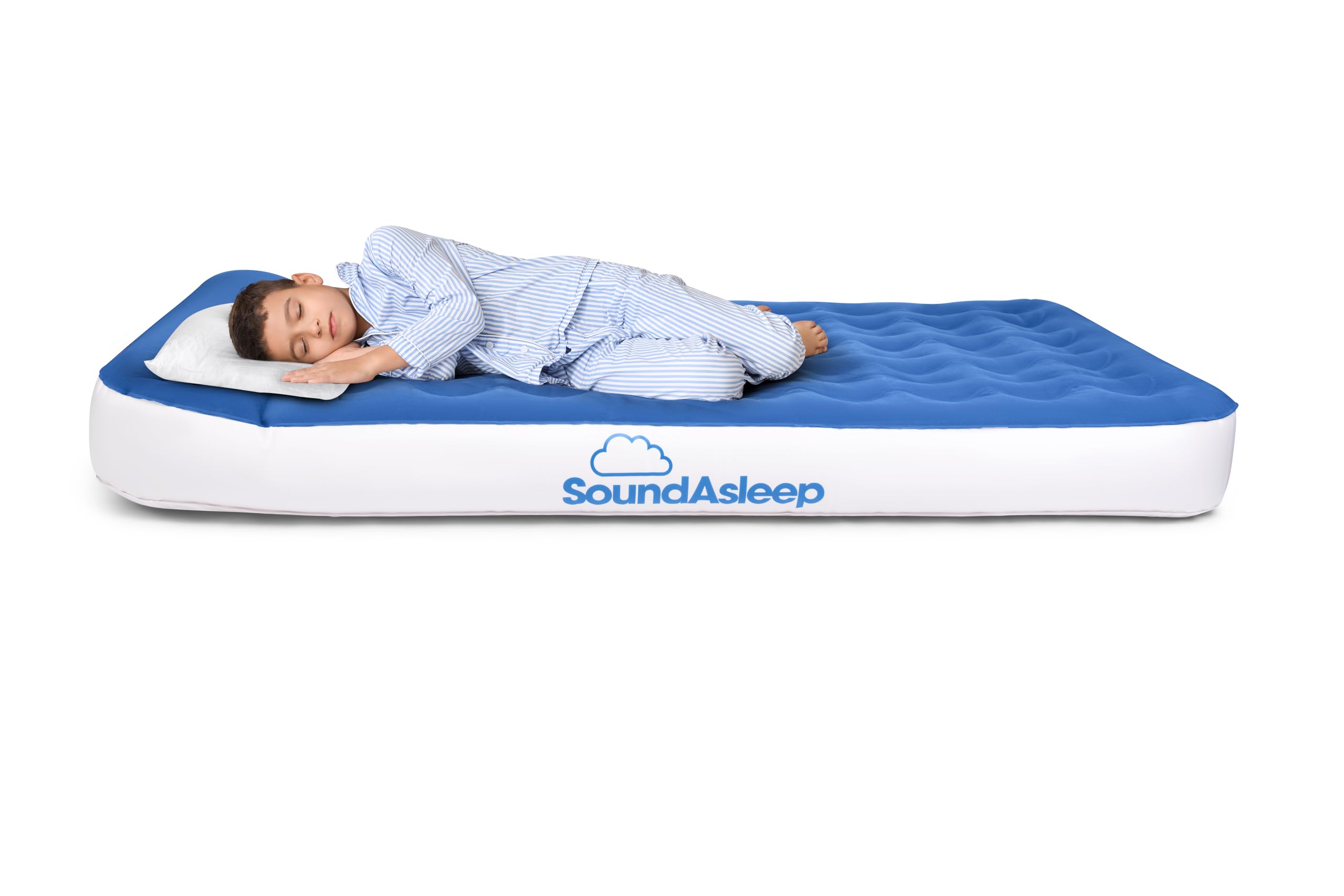 Photo 1 of SoundAsleep Dream Series Big Kids Air Mattress with High Speed External Pump - Portable, Blow up Bed for Big Kids - Inflatable Air Mattress for Home and Camping