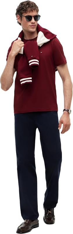 Men's, ESS Seasonal Reg Fit Solid Tee Mw0Mw39995, S/S T-Shirt, Burgundy, S — Foto 4 von 5
