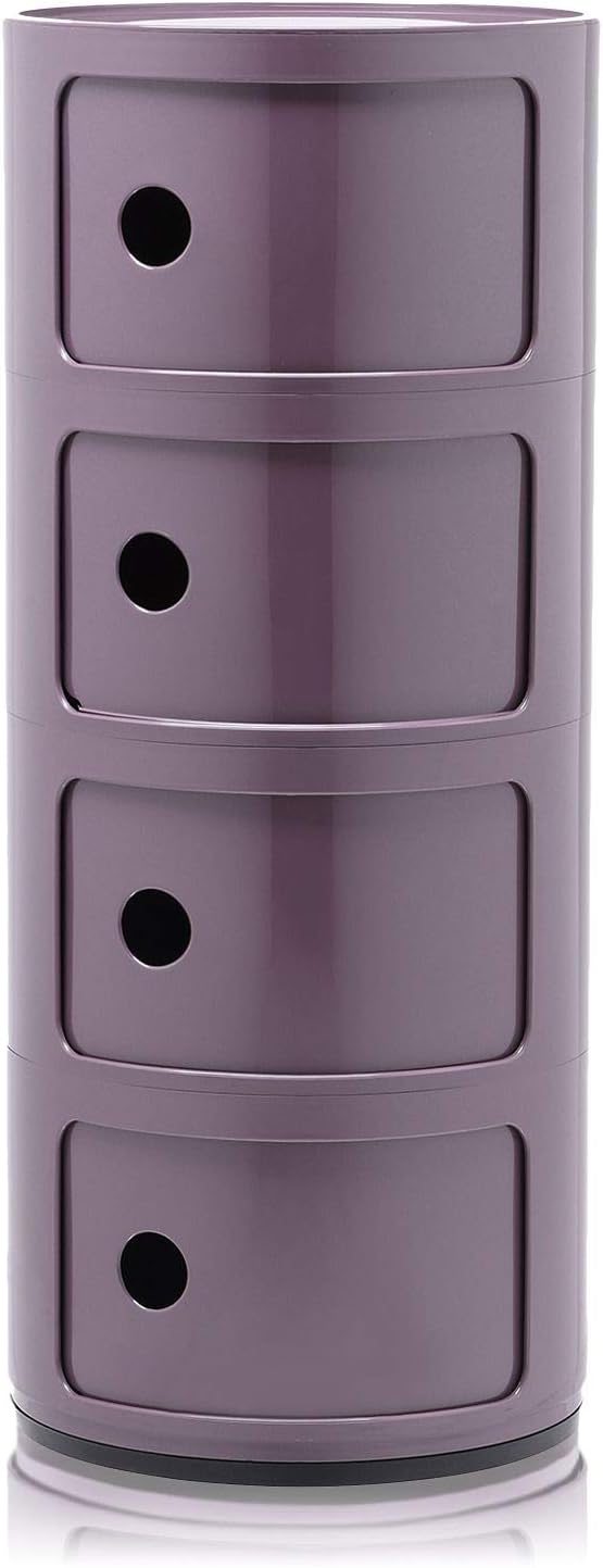 Kartell Componibili Furniture, Purple, 32x32x77 cm