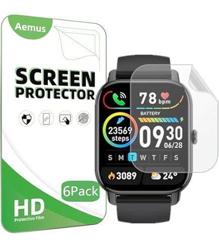 Lot De 6 Films De Protection D'écran Transparents En TPU Flexible Pour