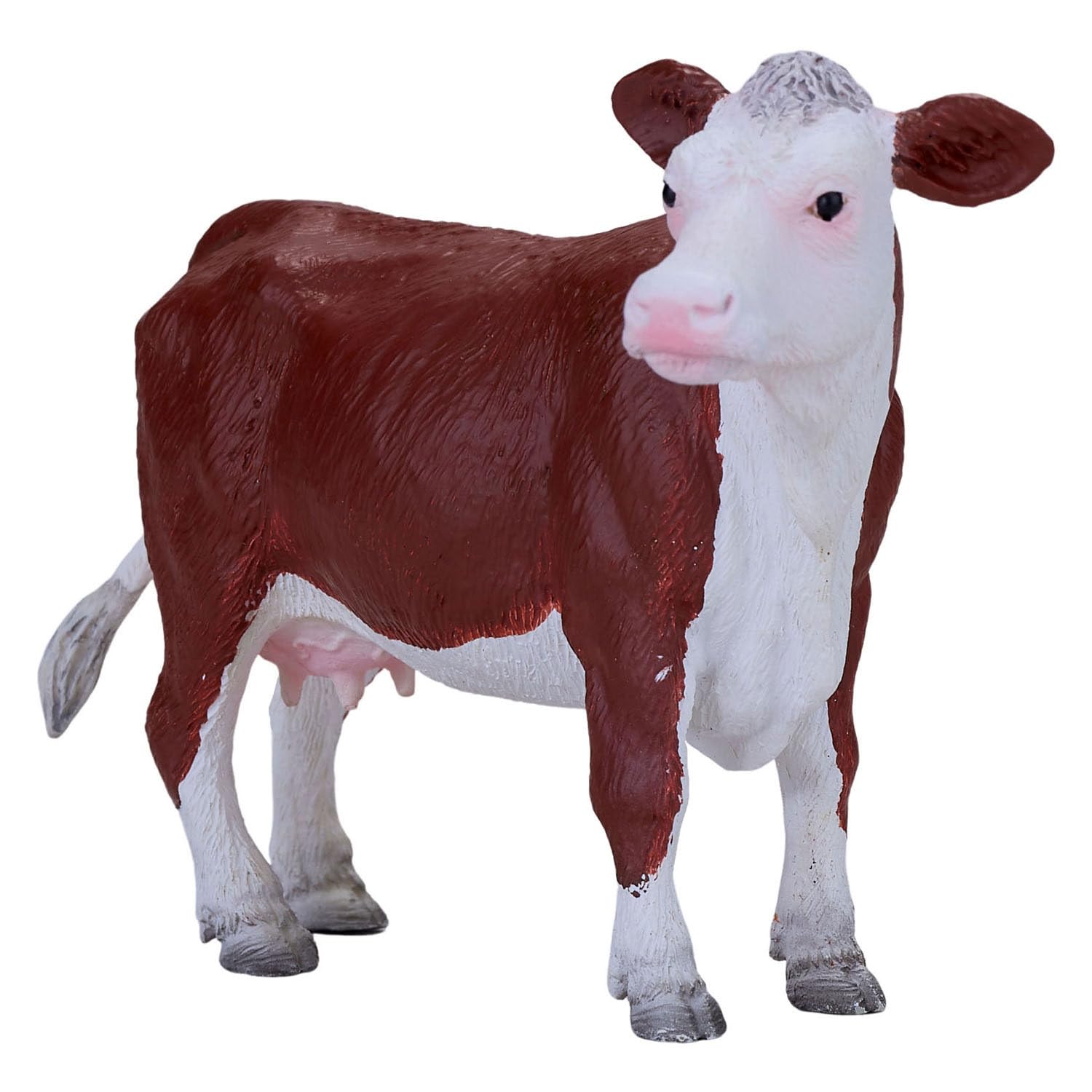 MOJO – Hereford Cow | Hand-Painted Toy Figure | Farm Animals Collection | True to Life & Highly Detailed | Designed in UK