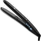 Bio Ionic 10X Styling Iron Hair Straightener with 1" Sonic Vibrating Plates | Flat Iron with Ion Generating Mineral Complex, Versatile Hair Straightener and Styler for Straight &amp; Wavy Hairstyles