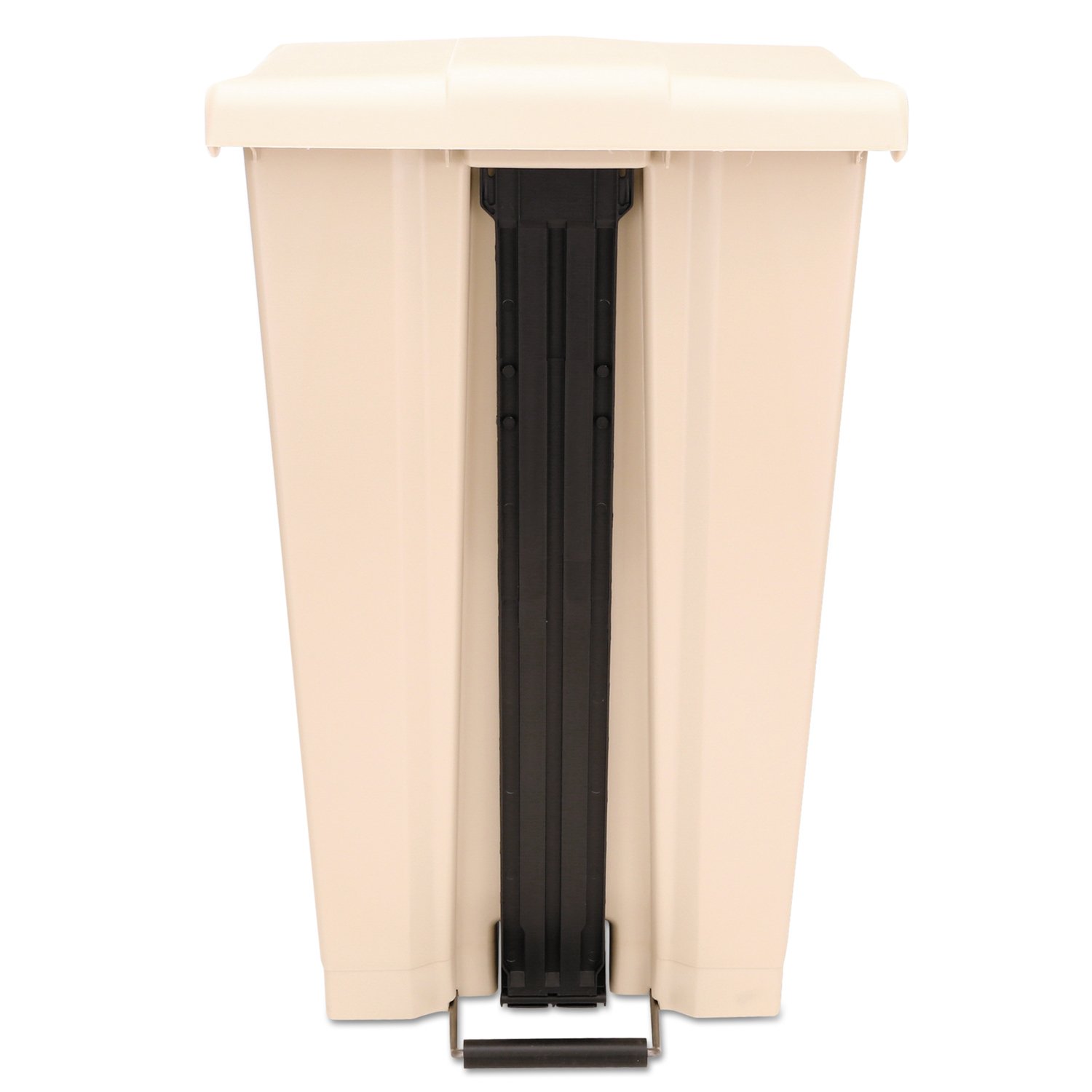Rubbermaid Commercial 23gal HDPE Step On Mobile Trash Can - Beige, 87 L - Image 4